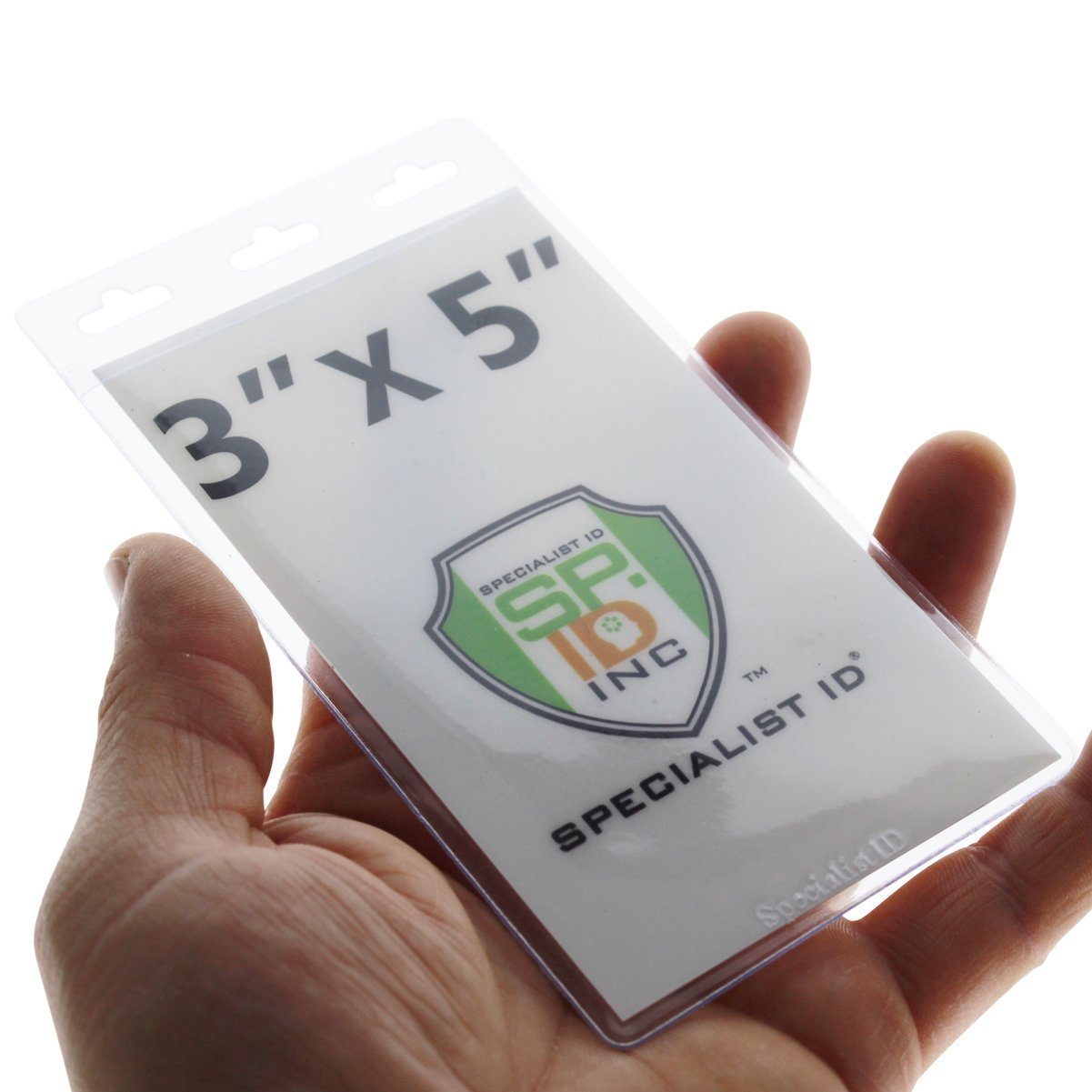Amazon.com: 10 Pack - Large 3x5 Inch Large Clear Vertical Badge